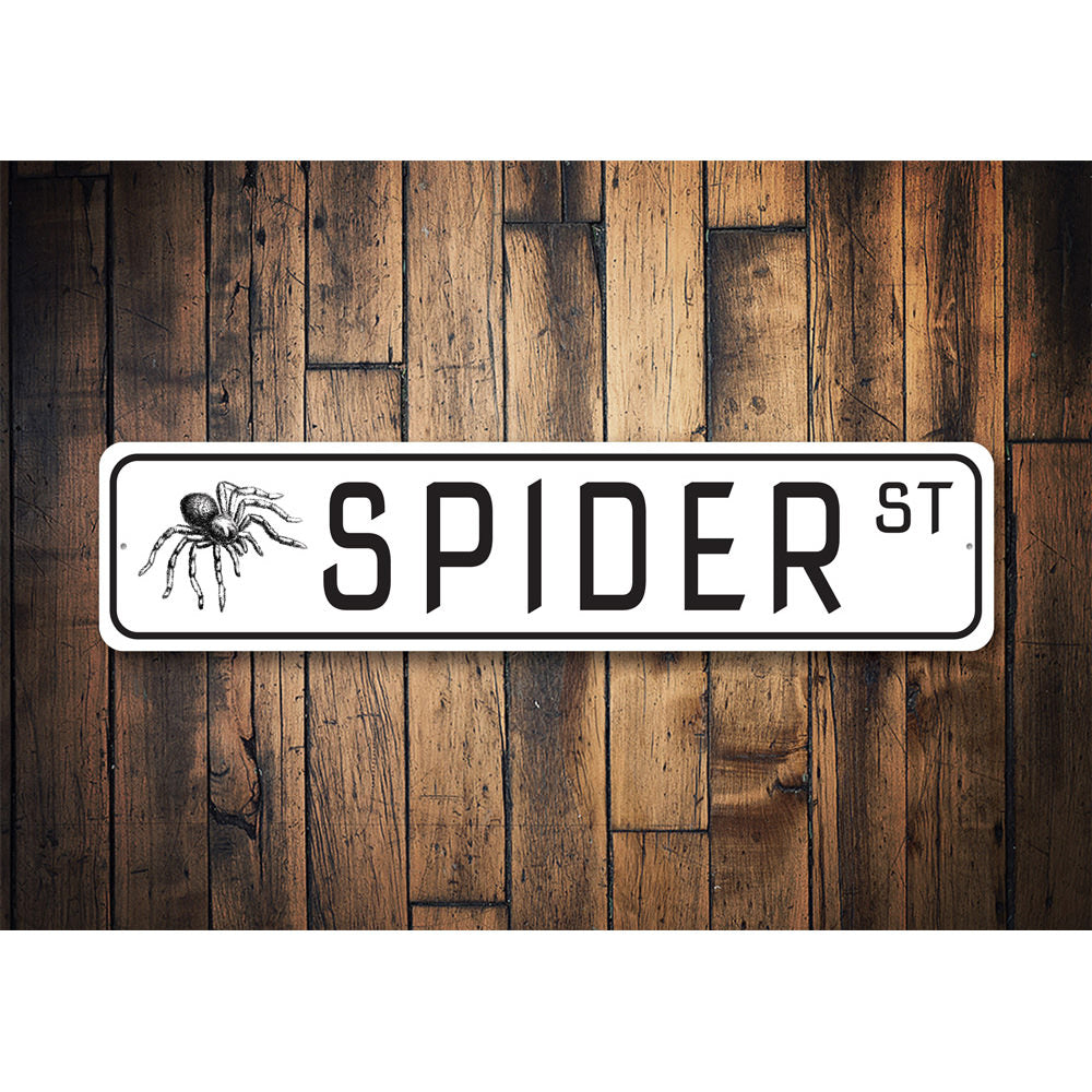 Spider Street, Decorative Halloween Sign