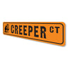 Creeper Court, Decorative Halloween Street Sign