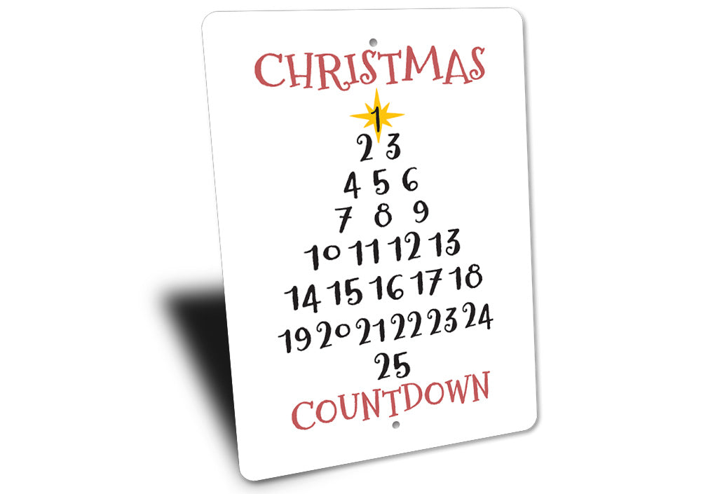 Christmas Tree Countdown Sign