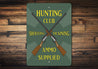 Hunting Club Sign