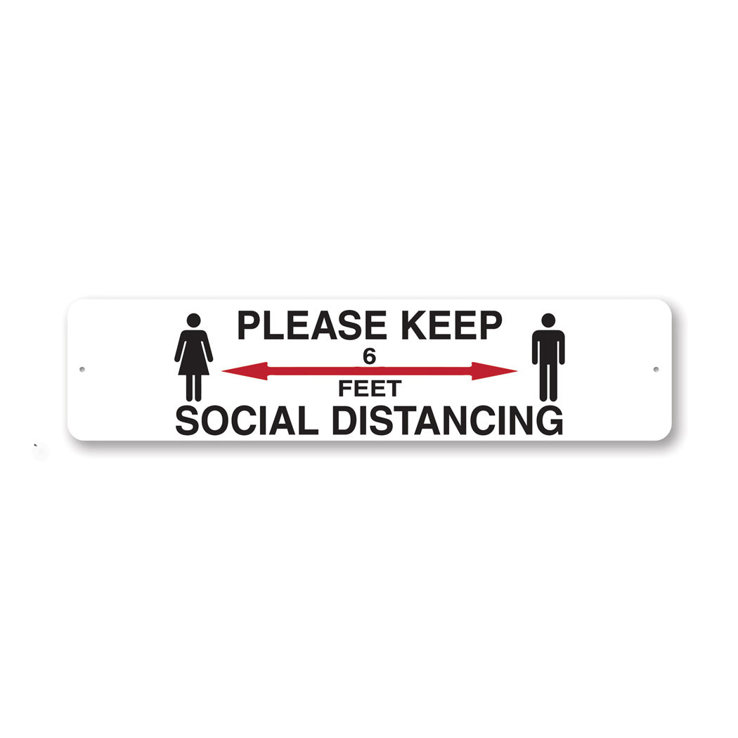 Keep Safe Social Distance Sign