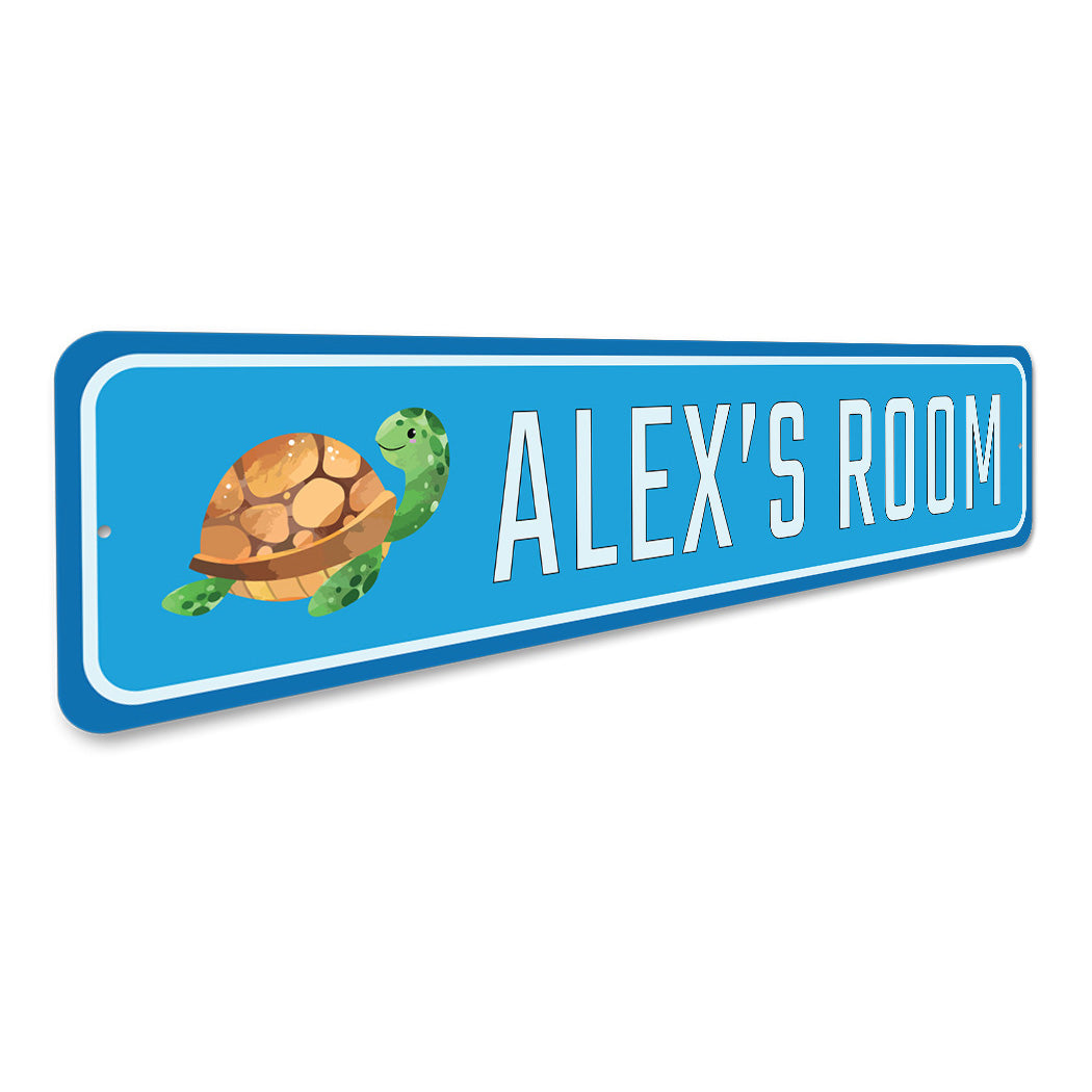 Kid Turtle Room Sign