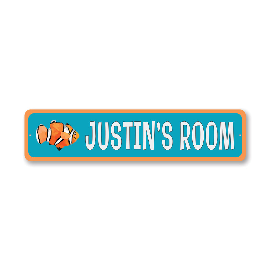 Kid Clown Fish Room Sign – Lizton Sign Shop