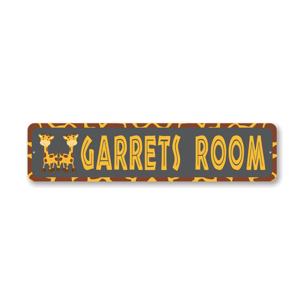Kid Giraff Room Sign Sign