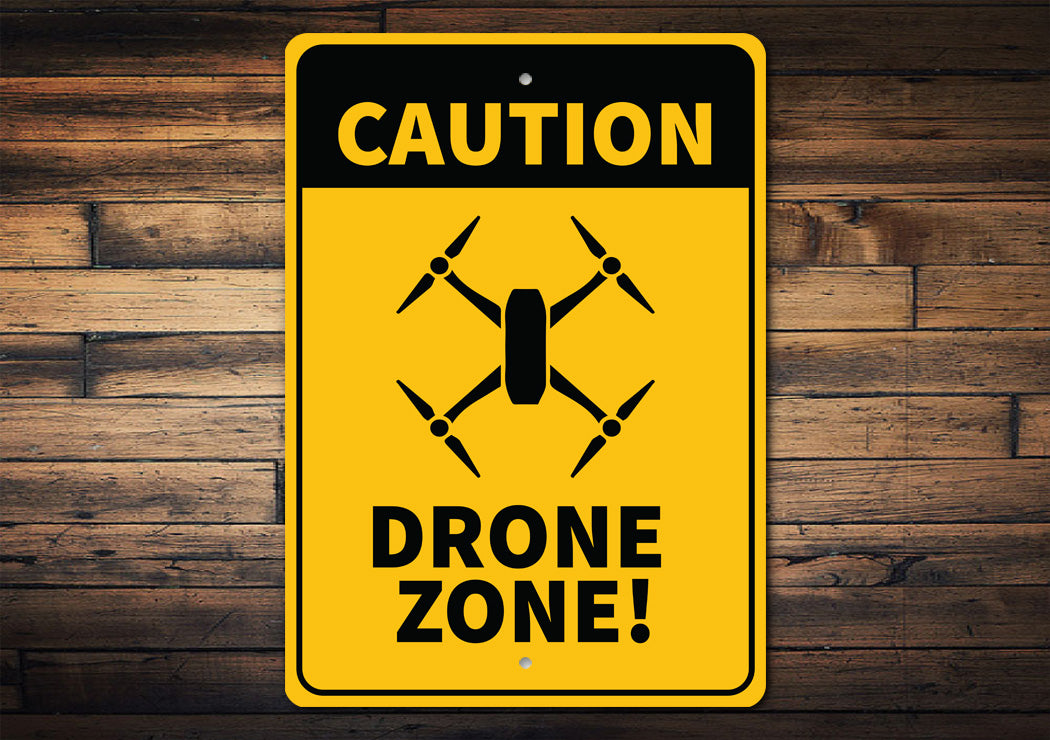 Drone Sign Caution Drone Area Sign – Lizton Sign Shop