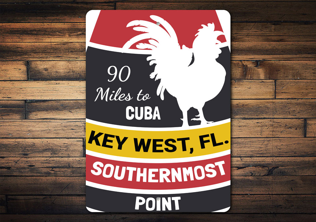 Key West Rooster Florida Sign