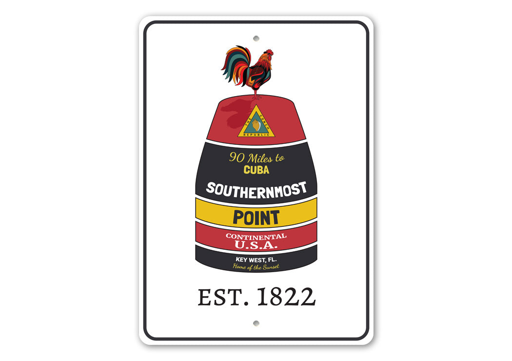 Rooster Key West Sign – Lizton Sign Shop
