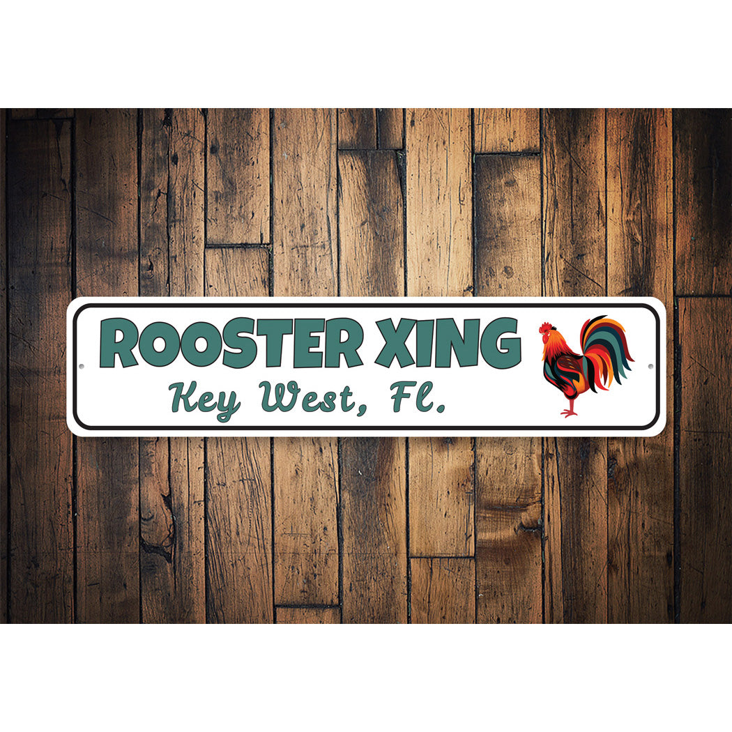 Key West Rooster Xing Sign