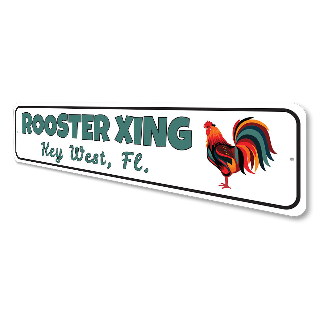 Key West Rooster Xing Sign