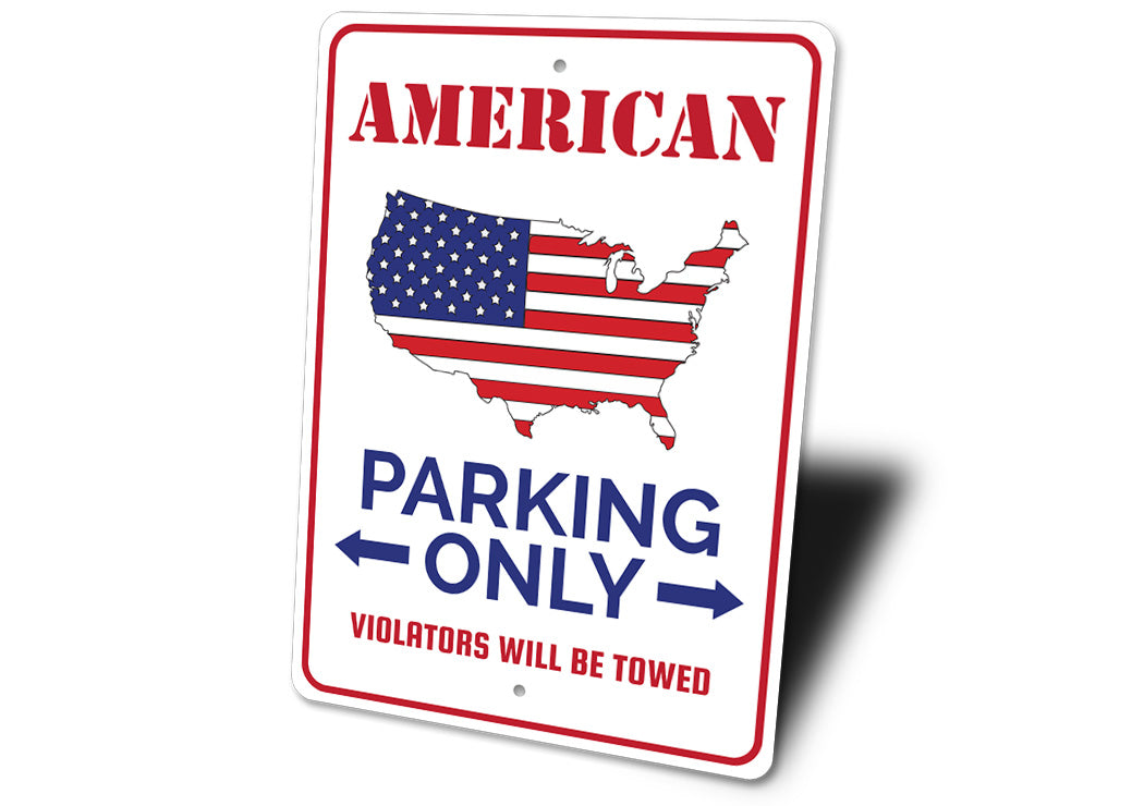 American Parking Sign Sign