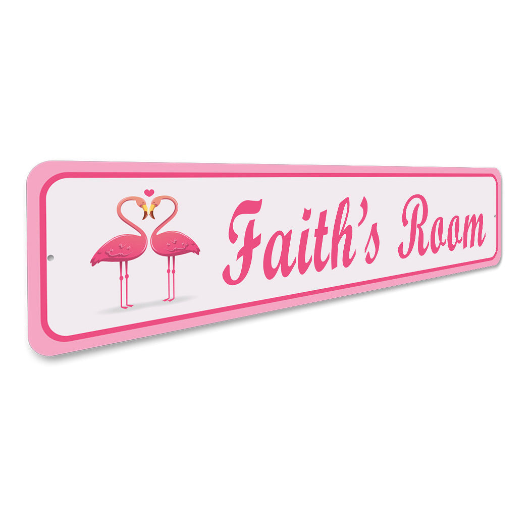 Flamingo Kid Room Sign