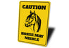 Caution Horse May Nibble Sign