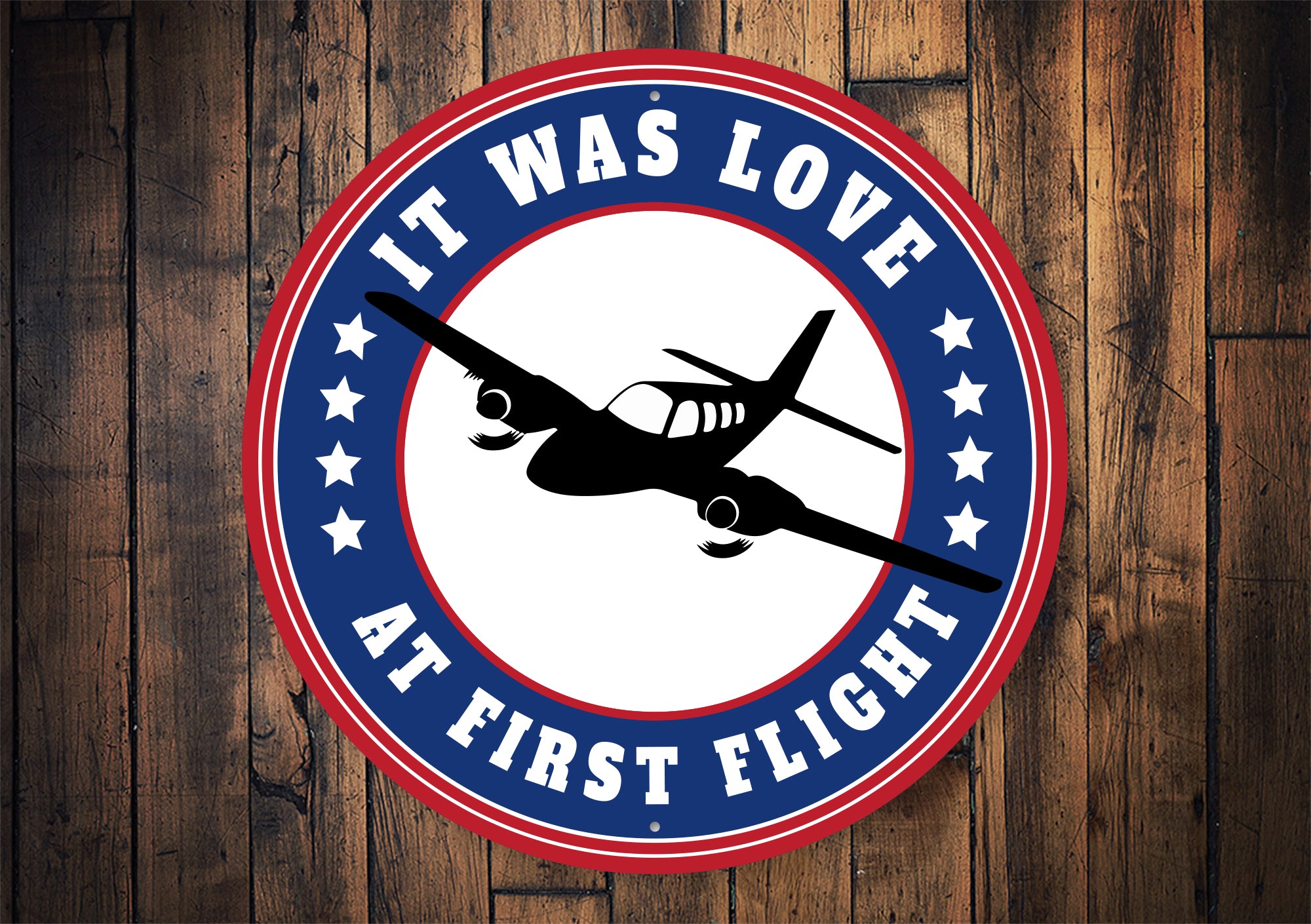 Love At First Flight Sign