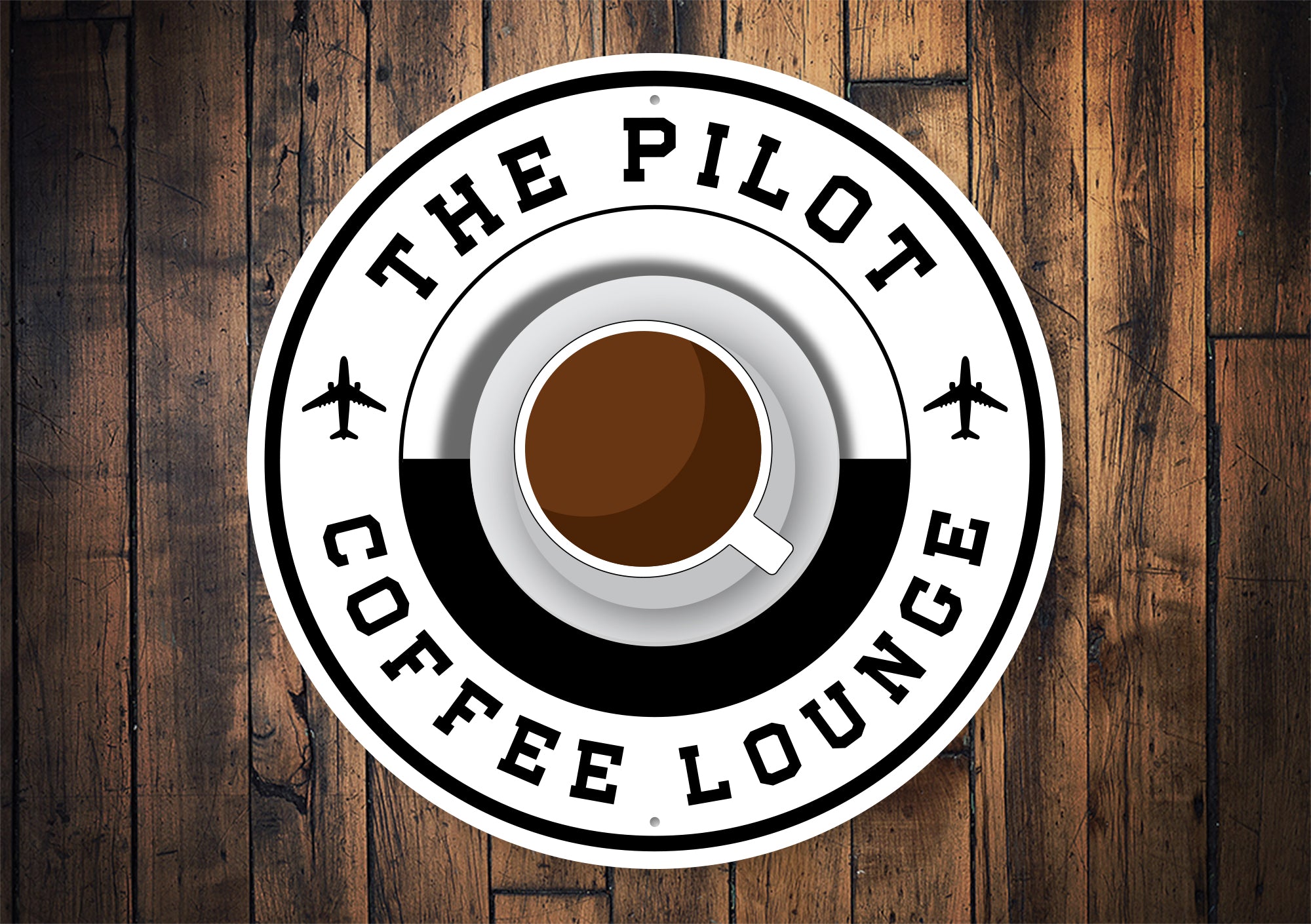 The Pilot Coffee Lounge Sign