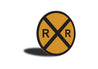 Rail Road Crossing Circle Sign