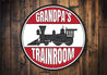 Dads Train Room Sign