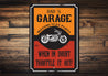 Dads Motorcycle Garage Sign