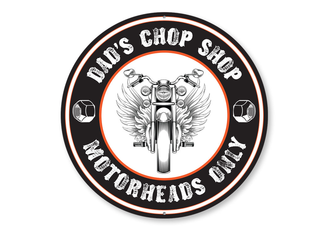Dads Chop Shop Sign