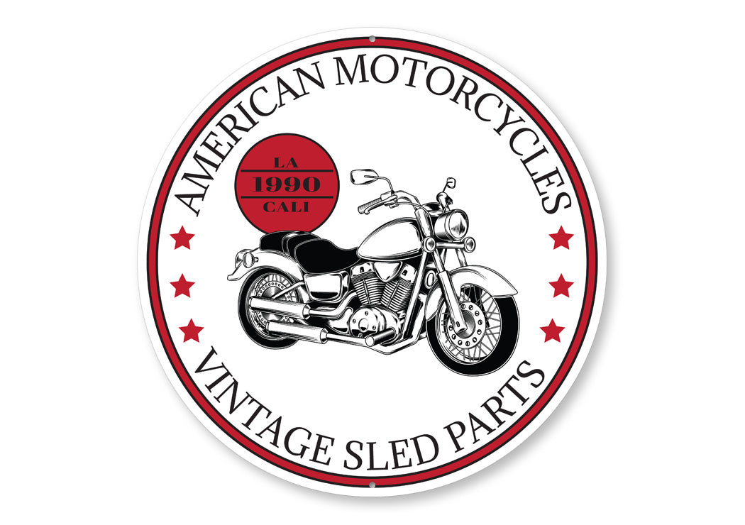 American Motorcycle Garage Sign