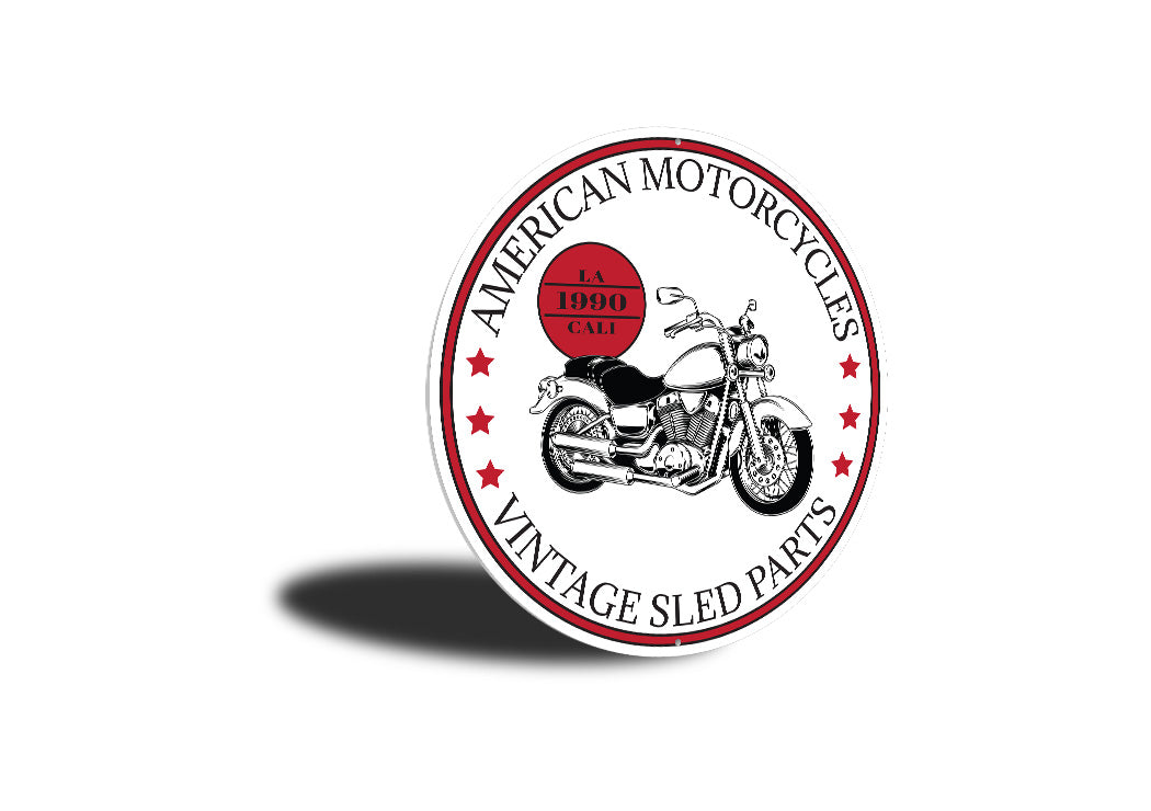 American Motorcycle Garage Sign