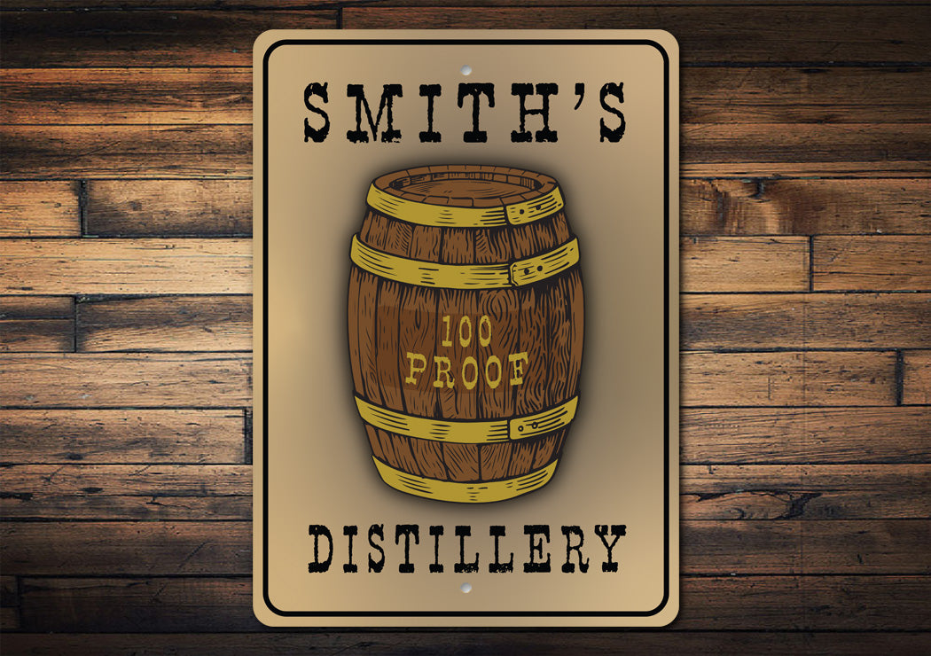 Family Distillery Sign