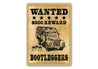 Wanted Bootlegger Poster Sign