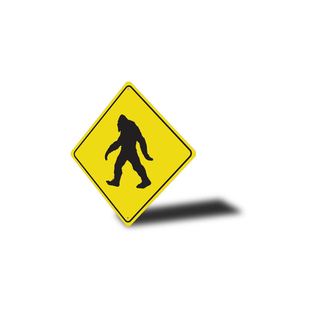 Bigfoot Crossing Diamond Sign