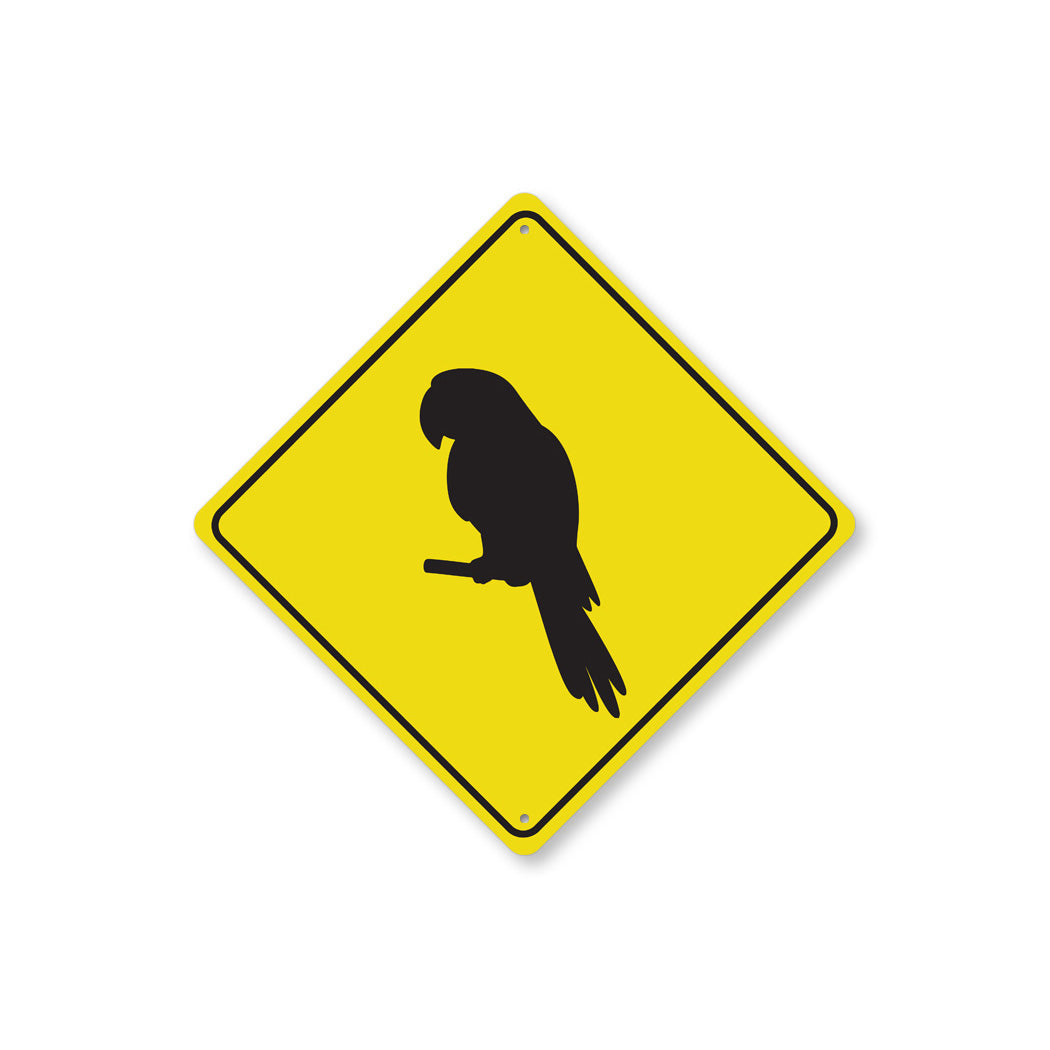 Parrot Crossing Diamond Sign