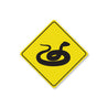Snake Crossing Diamond Sign
