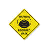Warning Mask Diamond Sign