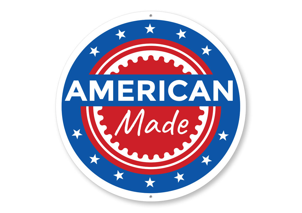 American Made Gear Silhouette Sign