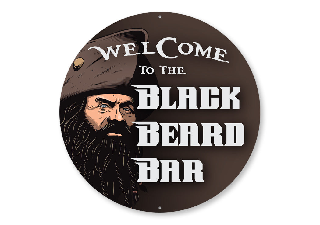 Black Beard Bar Sign