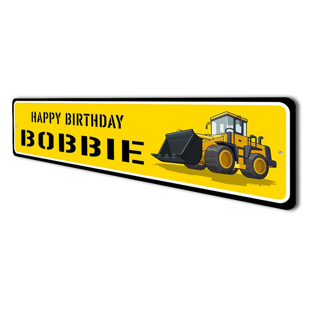 Happy Birthday Construction Sign
