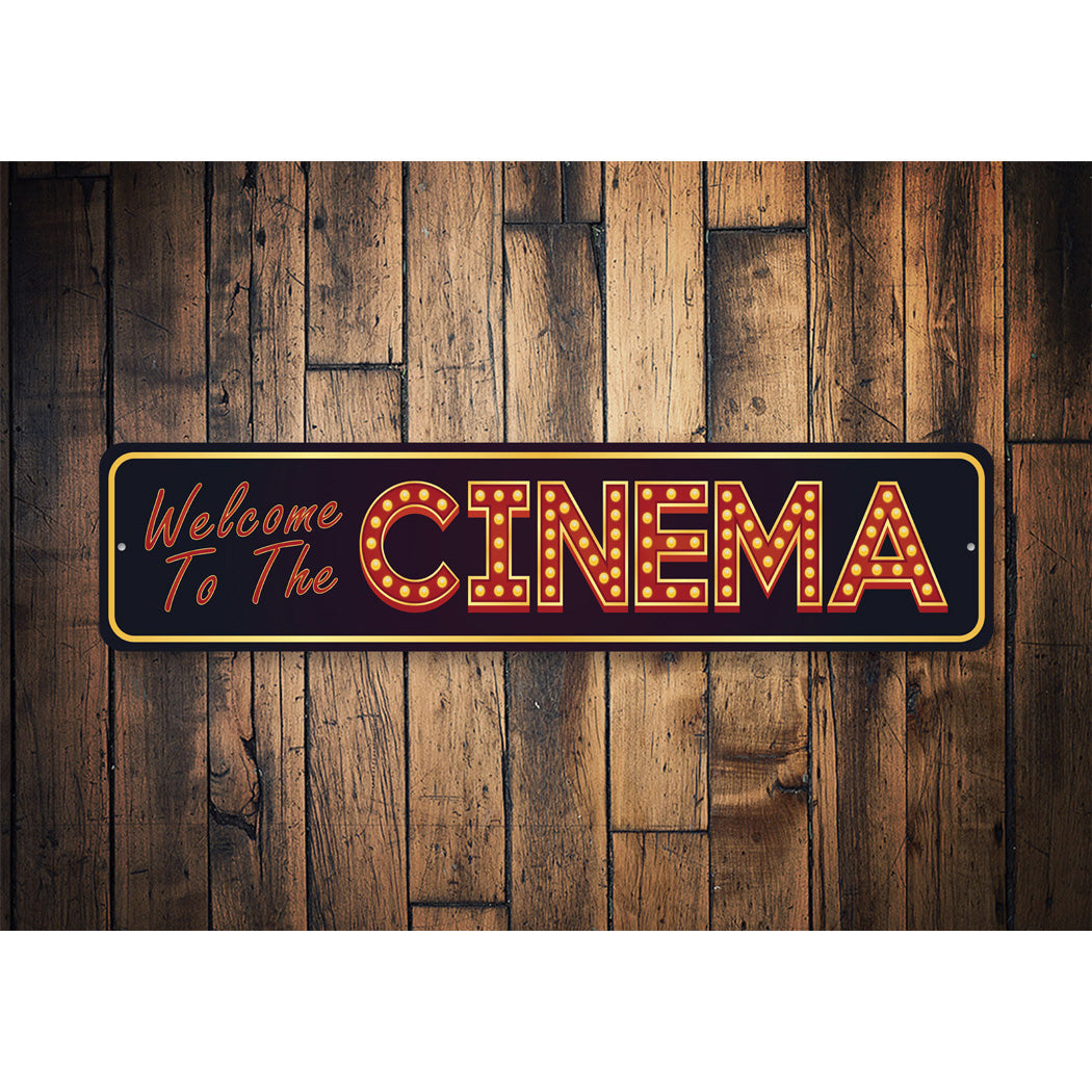 Welcome To The Cinema Sign