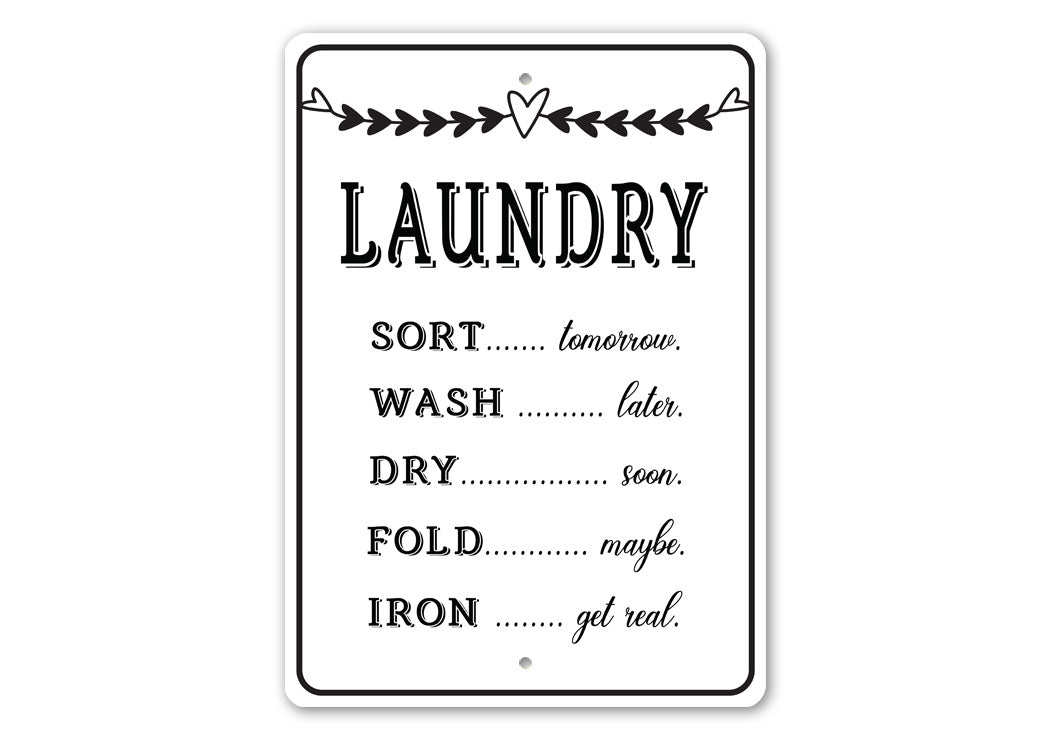 The Laundry List Sign – Lizton Sign Shop