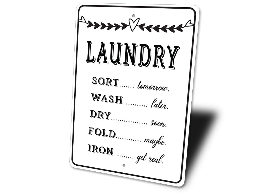 The Laundry List Sign
