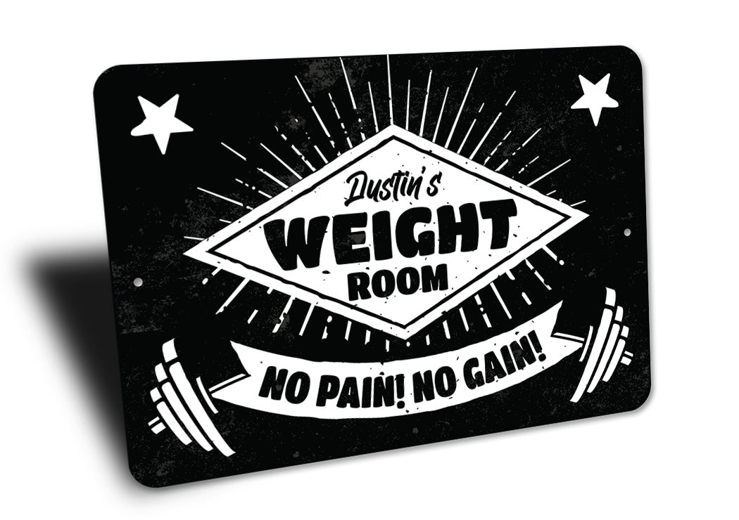 Custom Weight Room Sign