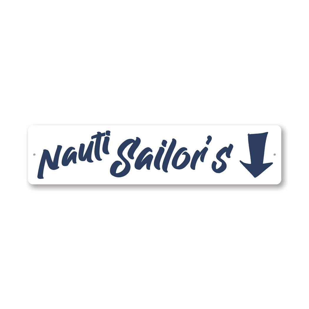 Nauti Sailors Arrow Sign
