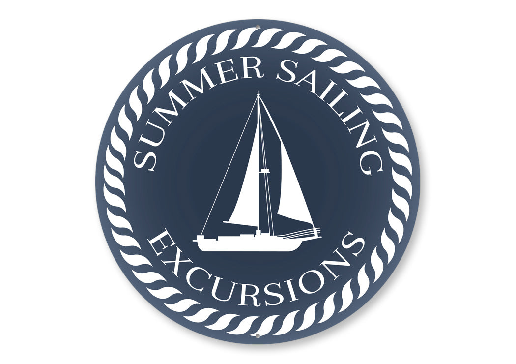 Summer Sailing Excursions Sign