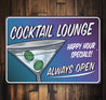 Cocktail Lounge Open Sign