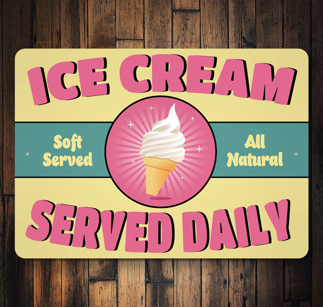 SignMission Waffle Bowls Concession Decal - Soft Serve Ice Cream