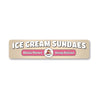 Ice Cream Sundaes Sign