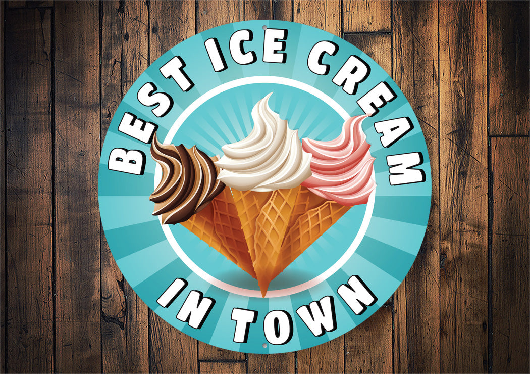 Retro Best Icecream Sign