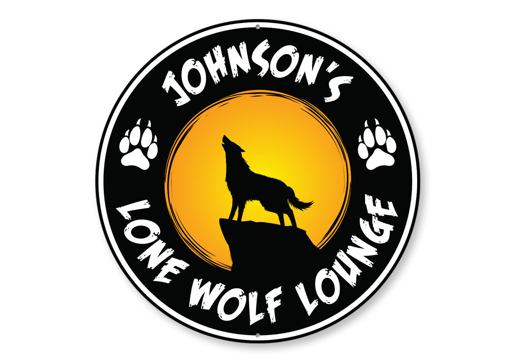 Lone Wolf Lounge Sign