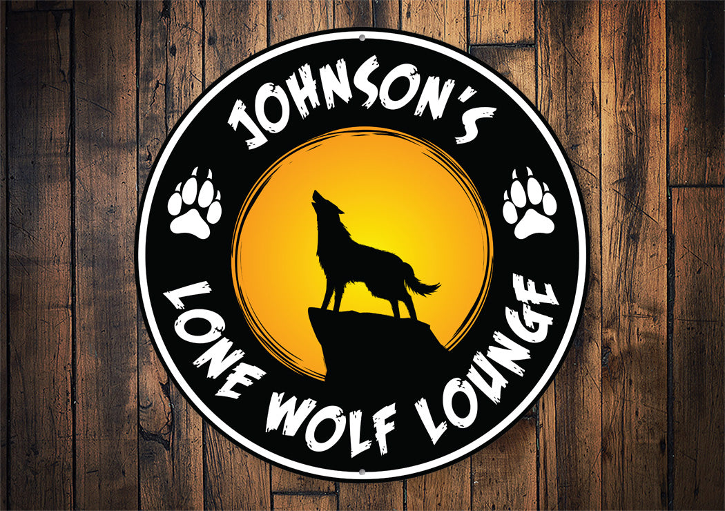 Lone Wolf Lounge Sign