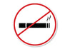 Round No Smoking Sign
