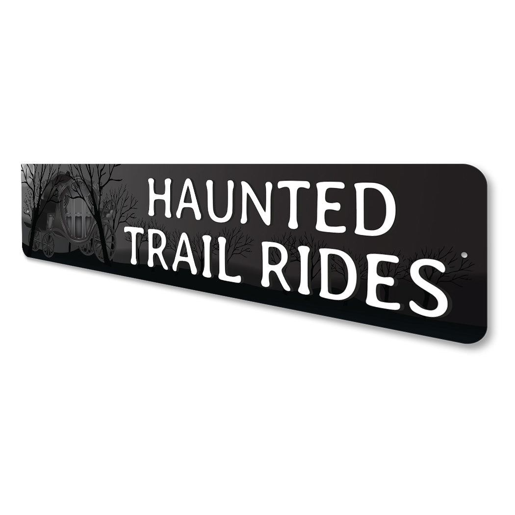 Haunted Trail Rides Sign