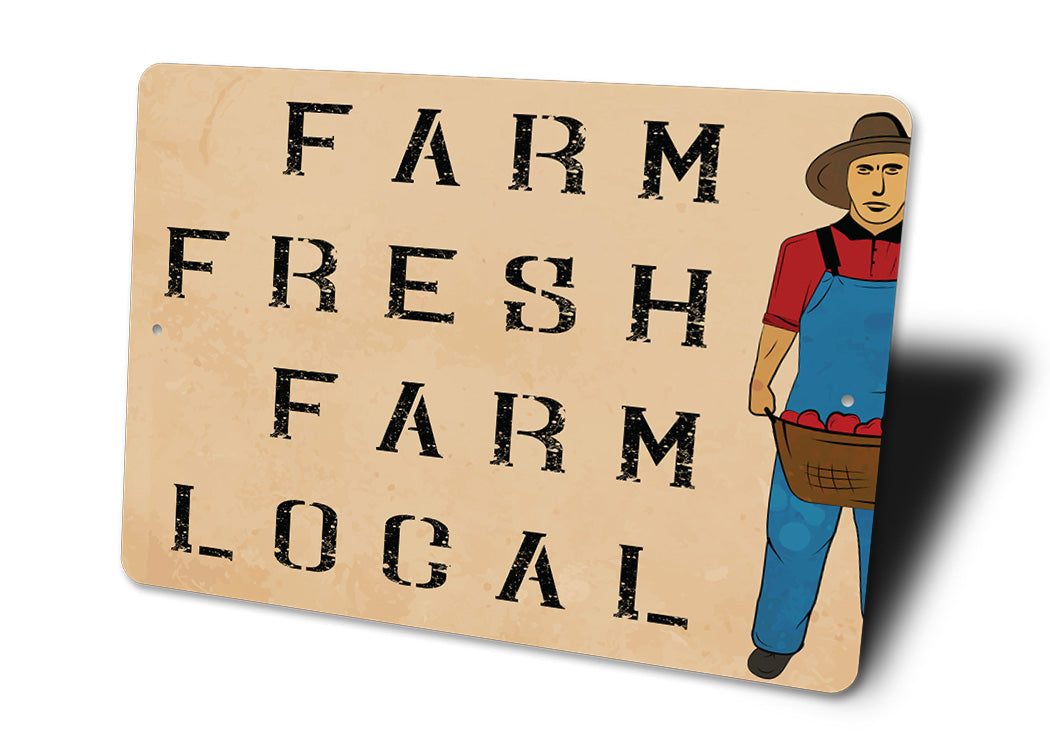 Farm Fresh Farm Local Sign
