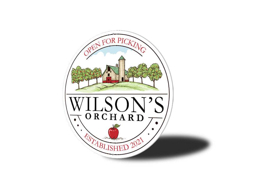 Personalized Family Orchard Sign