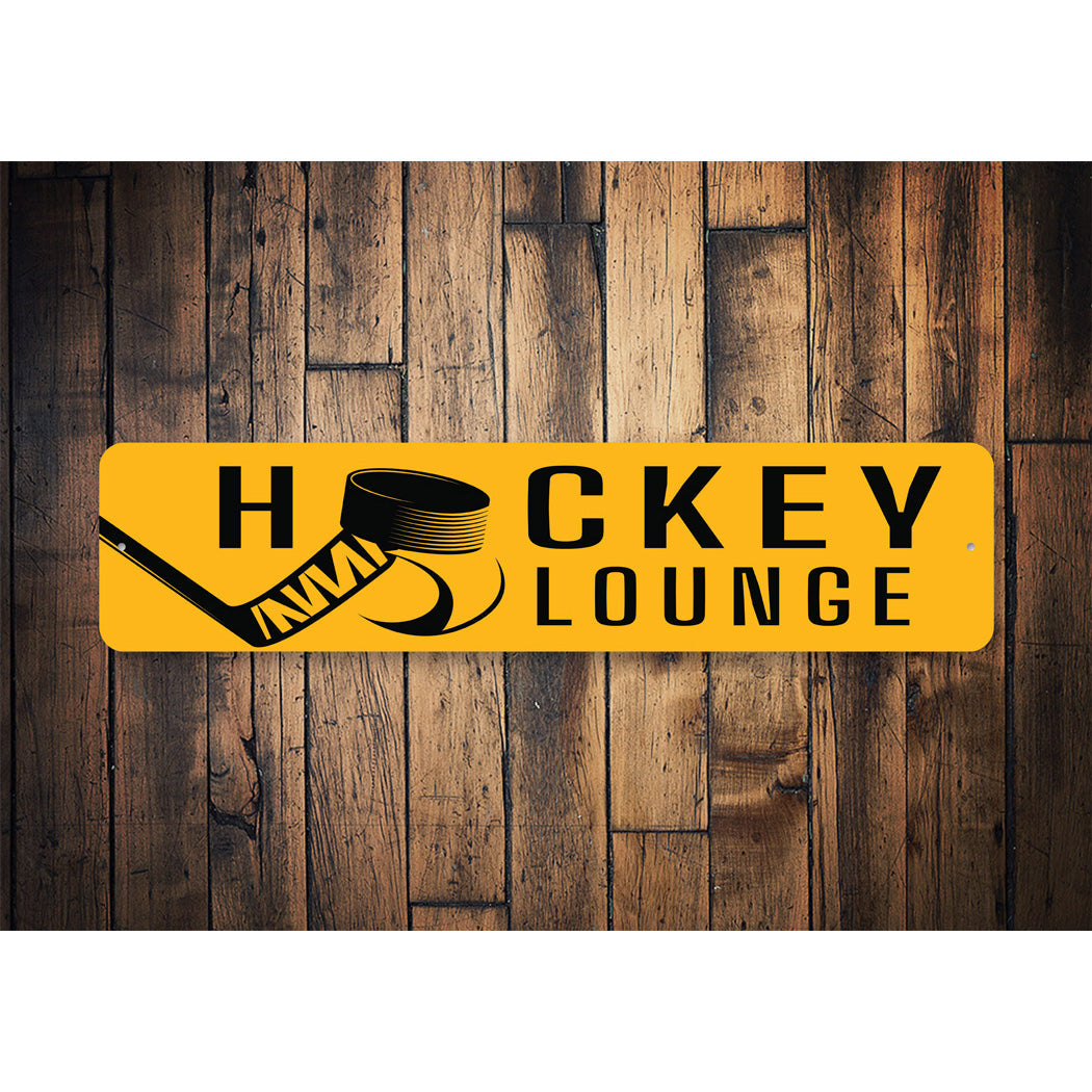 Hockey Lounge Sign Sign